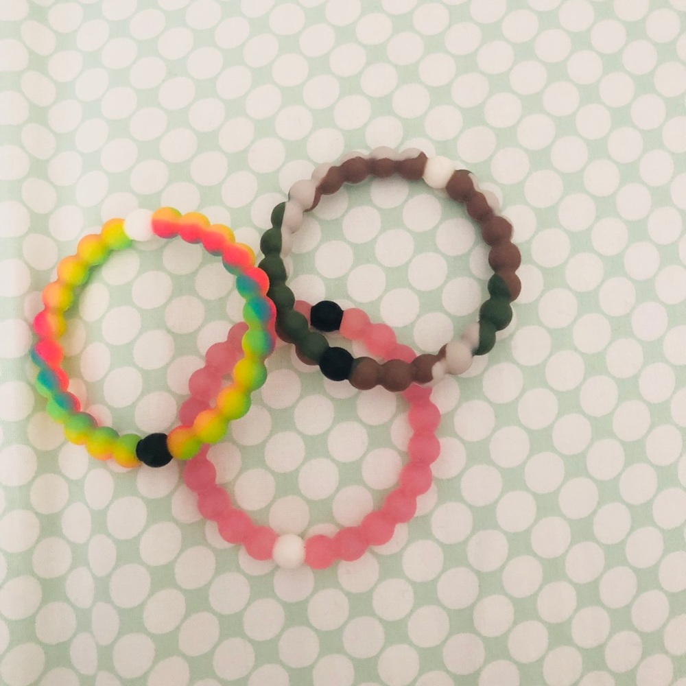 Lokai bracelets. COMES WITH 3
